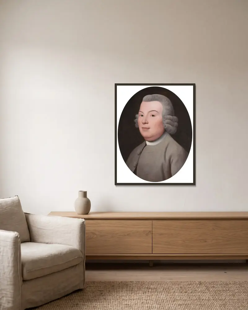 Mr. Hospey Walker av George Stubbs inramad på en vägg