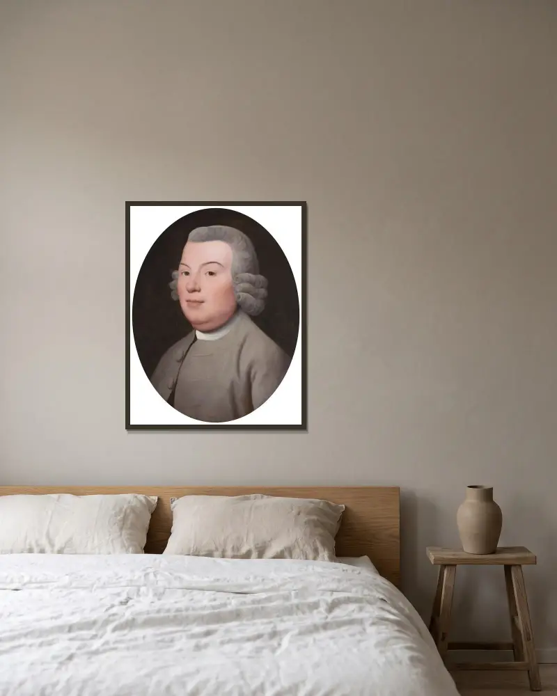 Mr. Hospey Walker av George Stubbs inramad på en vägg