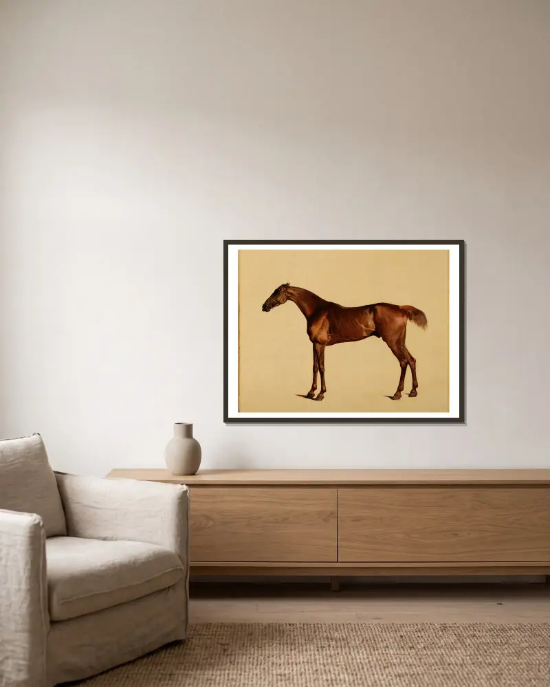 Pangloss von George Stubbs gerahmt an einer Wand