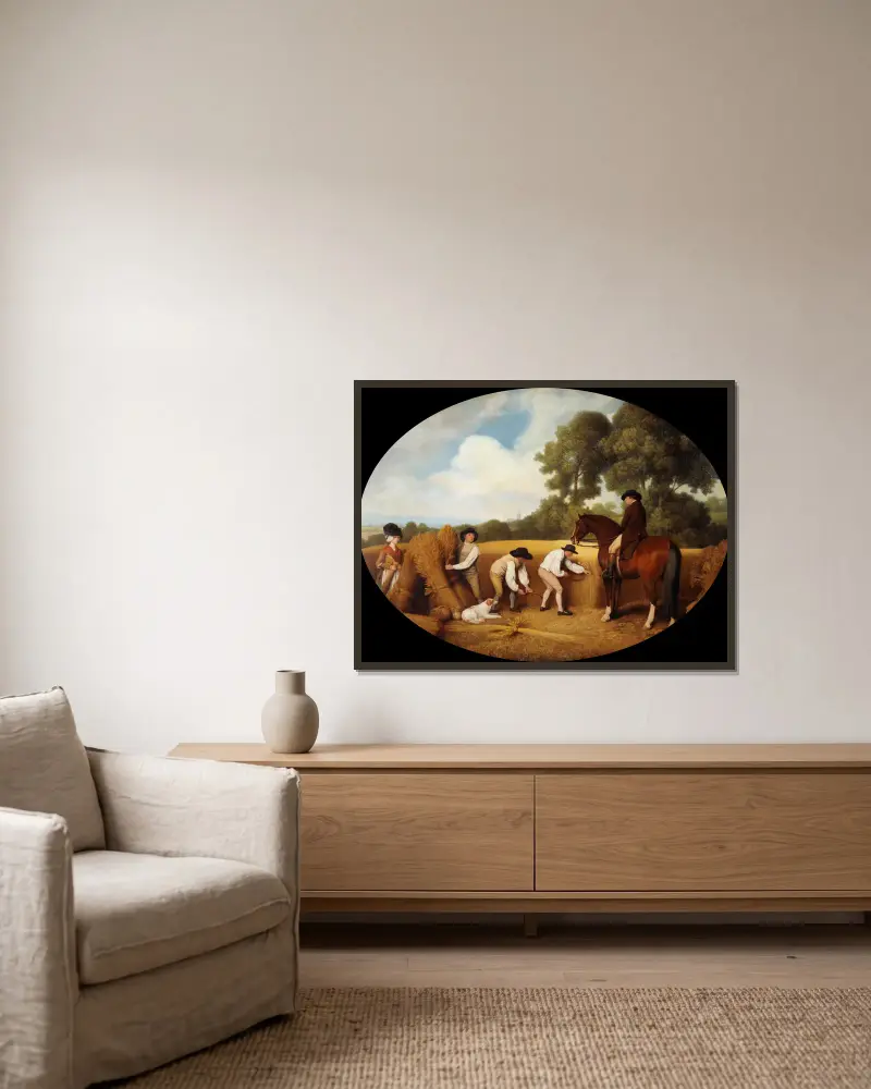 Ženci, George Stubbs v rámu na stěně