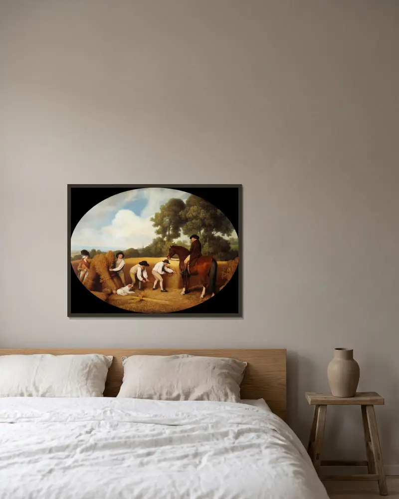 Ženci, George Stubbs v rámu na stěně