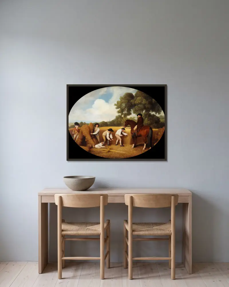 Ženci, George Stubbs v rámu na stěně