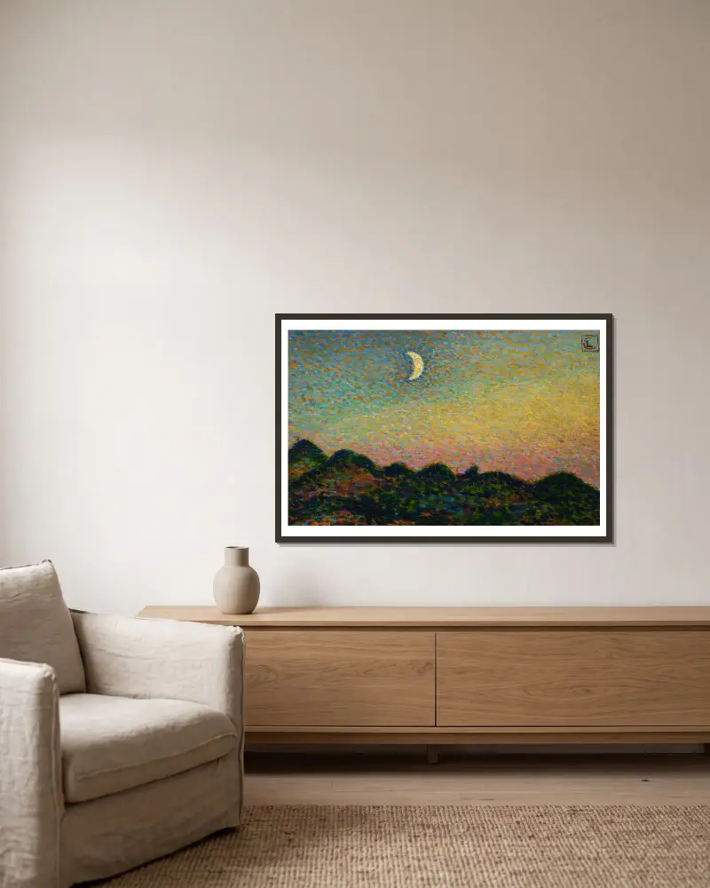 Heyst Nr. 21 von Georges Lemmen gerahmt an einer Wand