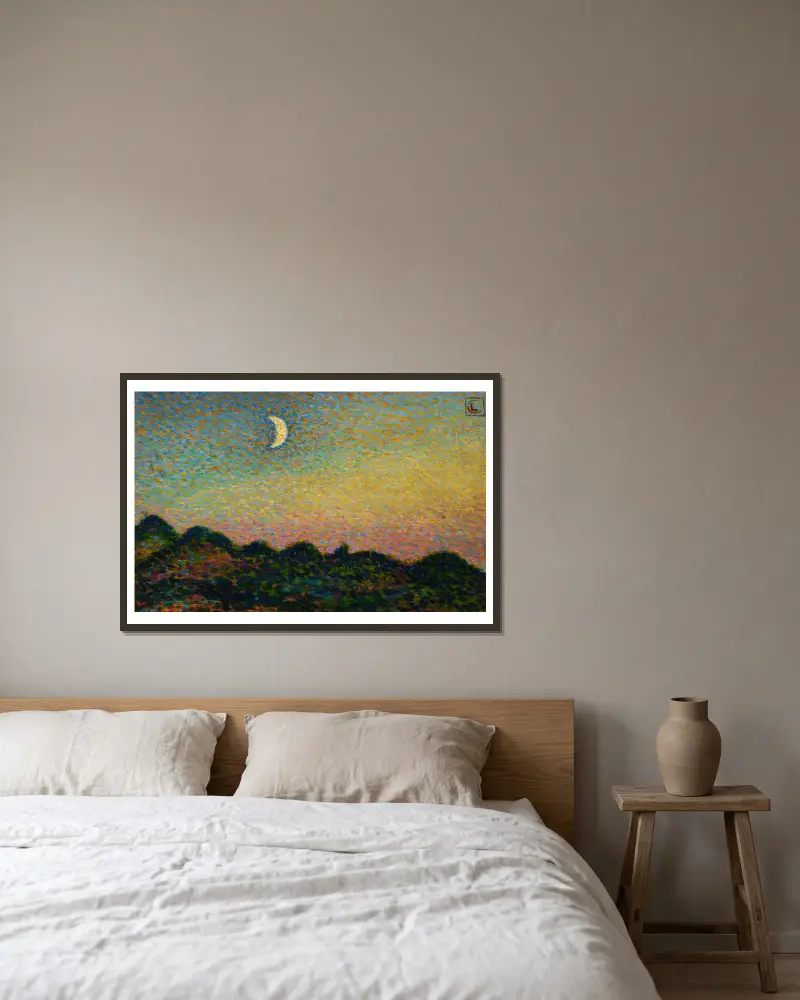 Heyst Nr. 21 von Georges Lemmen gerahmt an einer Wand
