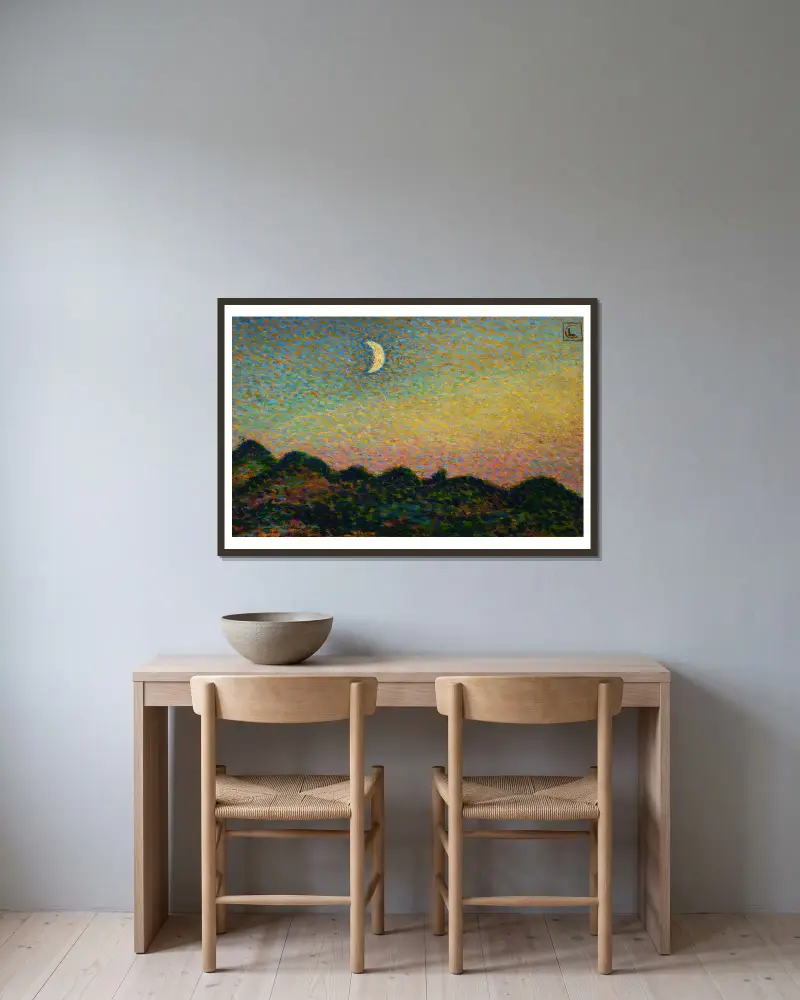 Heyst Nr. 21 von Georges Lemmen gerahmt an einer Wand