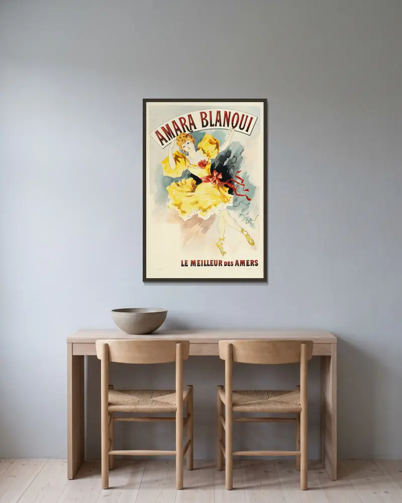 Amara Blanqui, Le Meilleur Des Amers av Georges Meunier inramad på en vägg