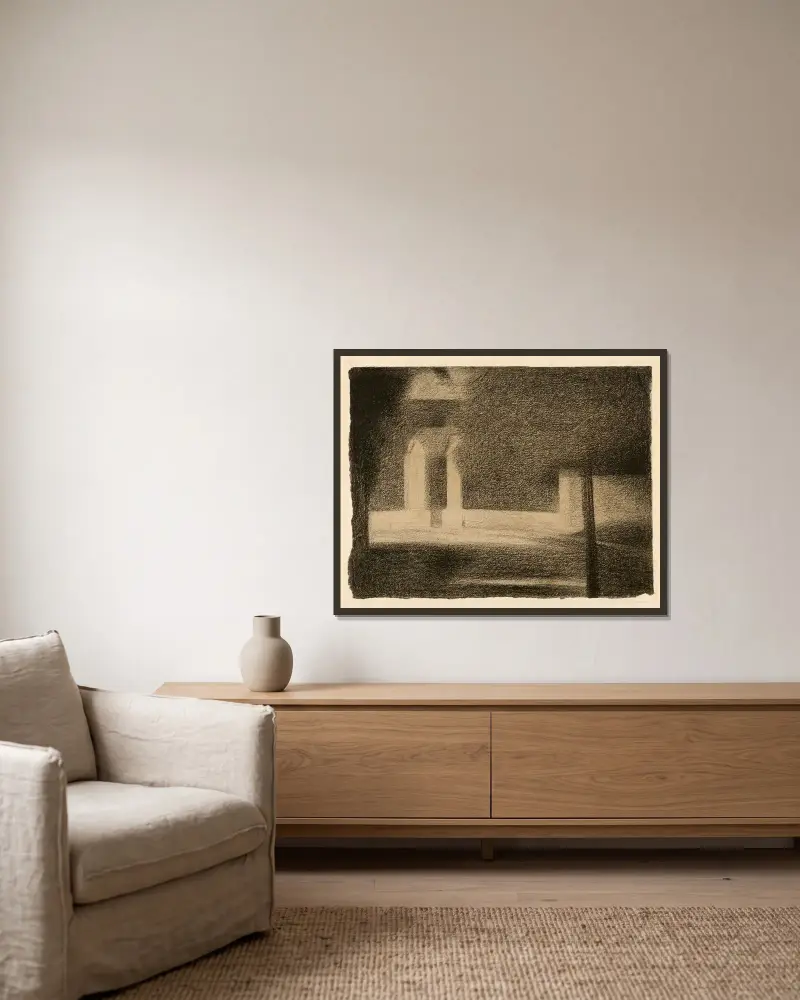 Brána, Georges Seurat v rámu na stěně
