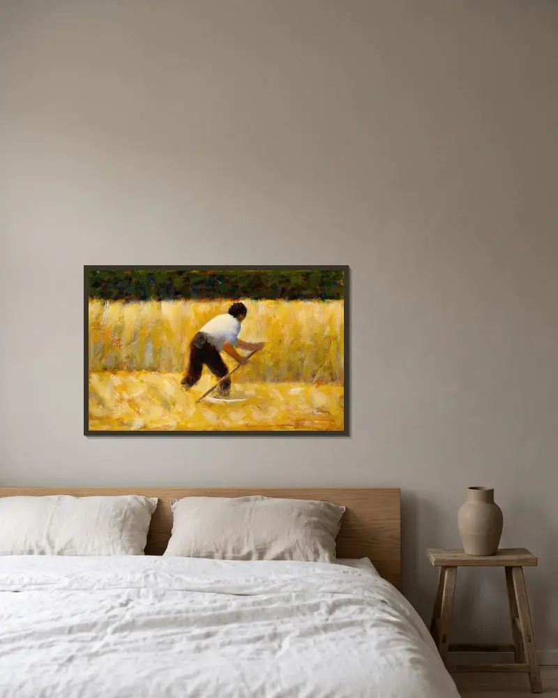 Sekáč, Georges Seurat v rámu na stěně