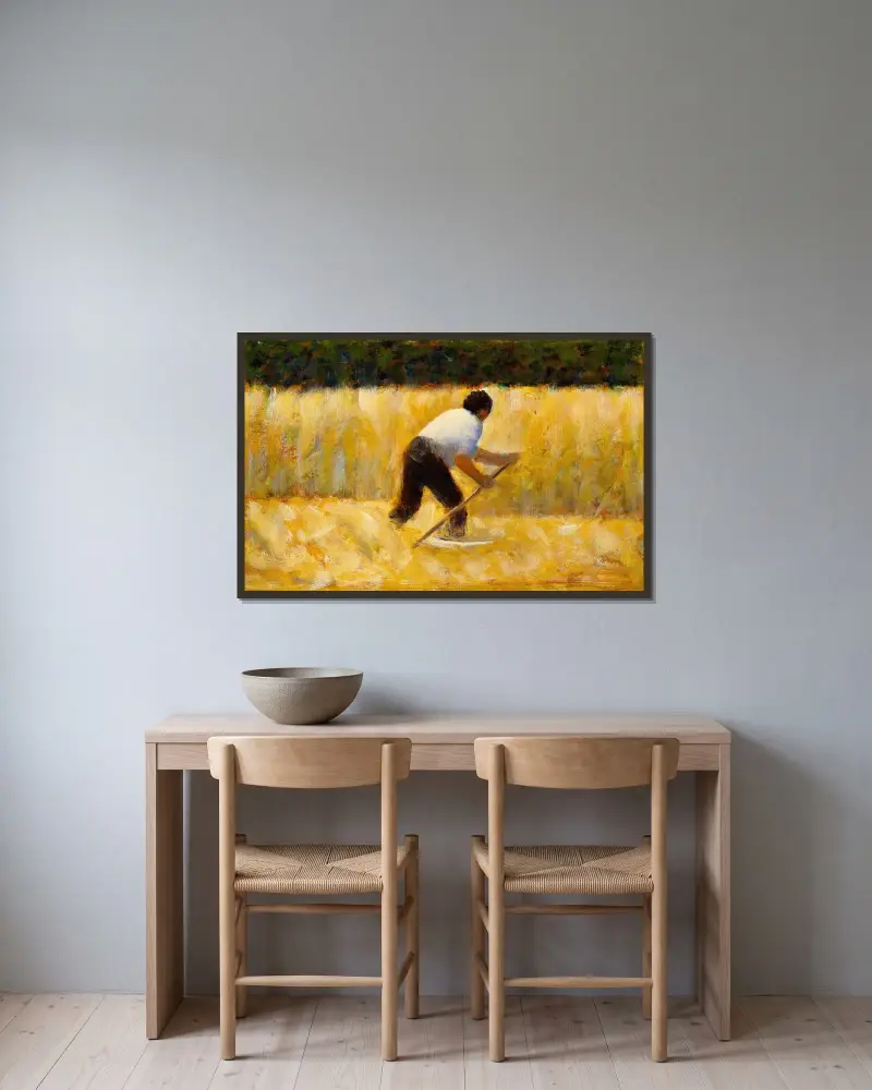 Sekáč, Georges Seurat v rámu na stěně