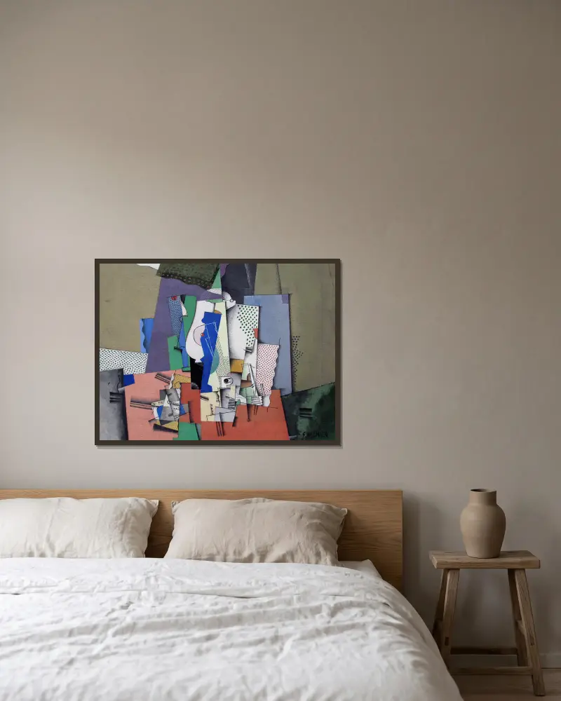 Geometrical still life II av Georges Valmier inramad på en vägg