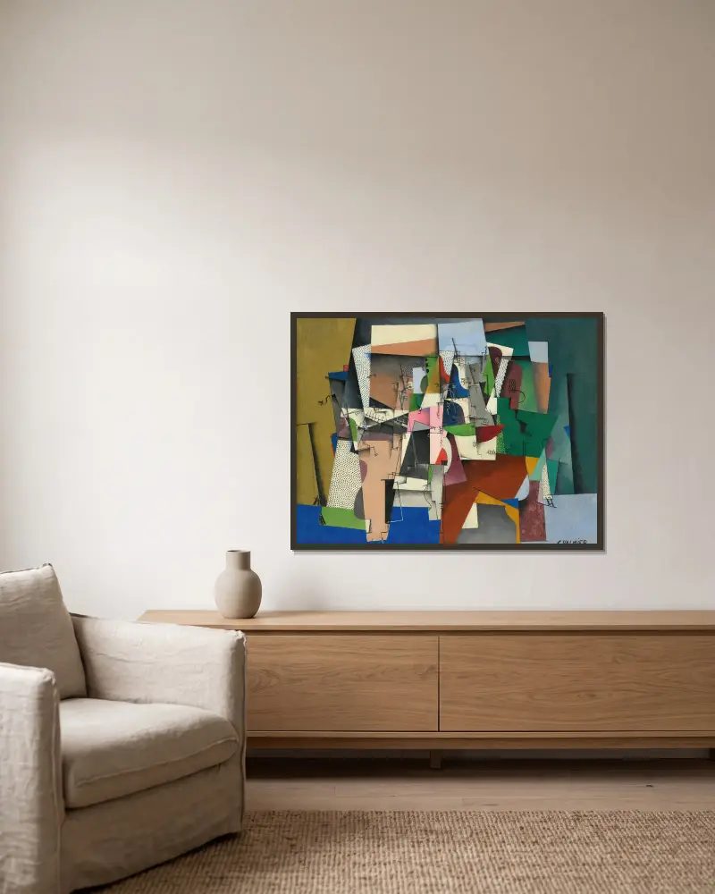 LE PIANO, Georges Valmier v rámu na stěně