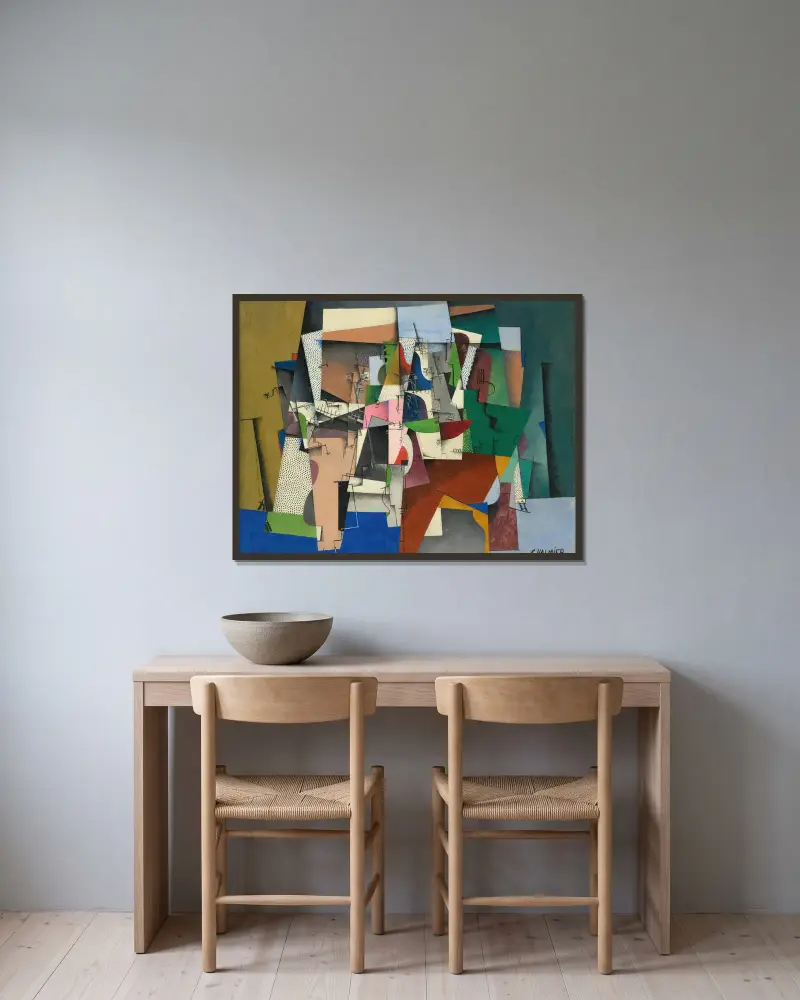 LE PIANO, Georges Valmier v rámu na stěně