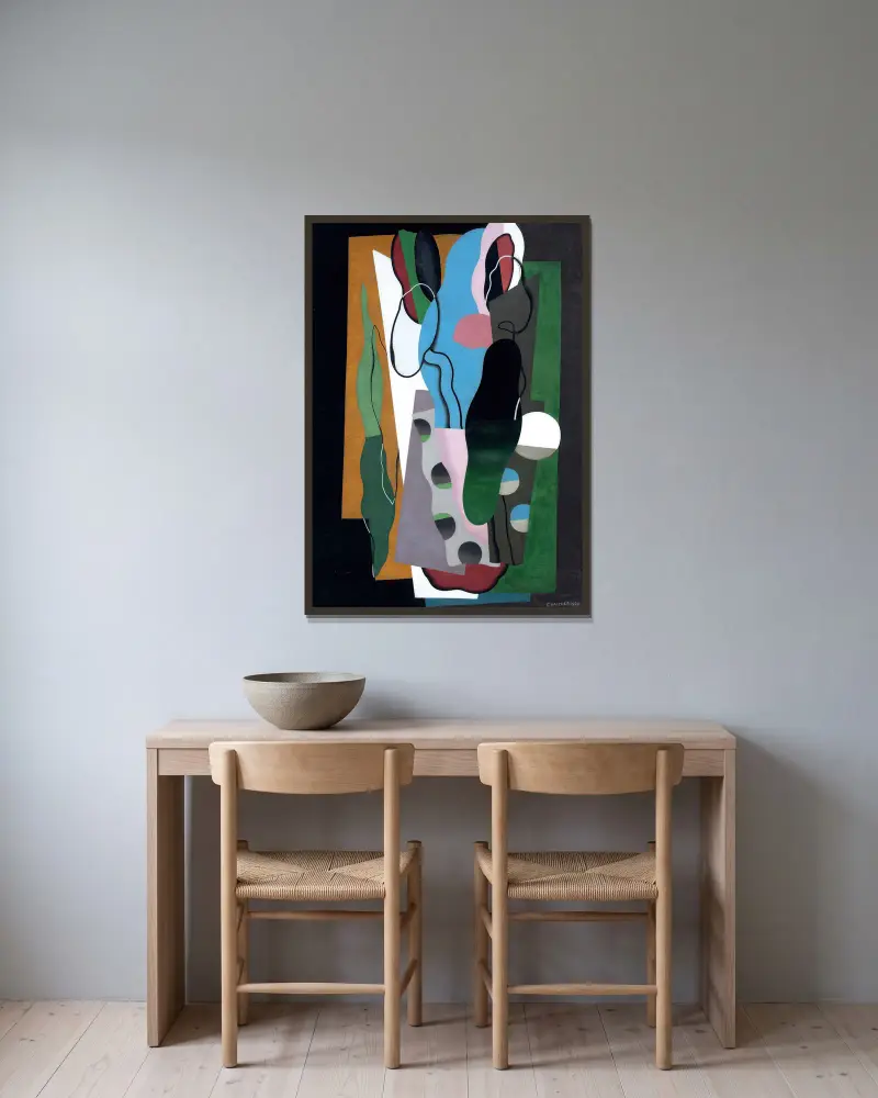 Tulipány, Georges Valmier v rámu na stěně
