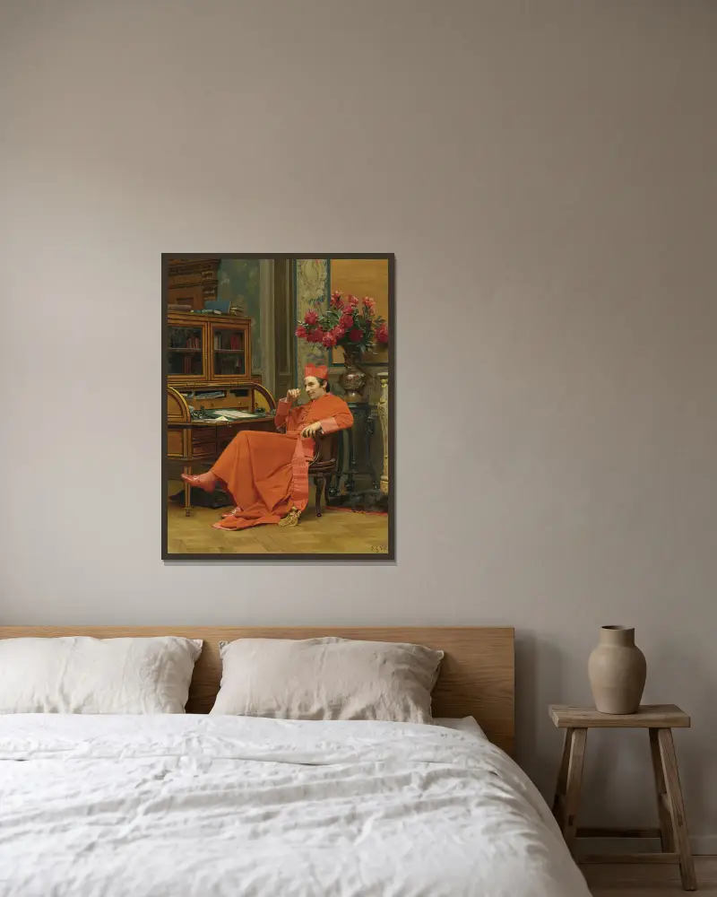 Eureka von Jehan Georges Vibert gerahmt an einer Wand
