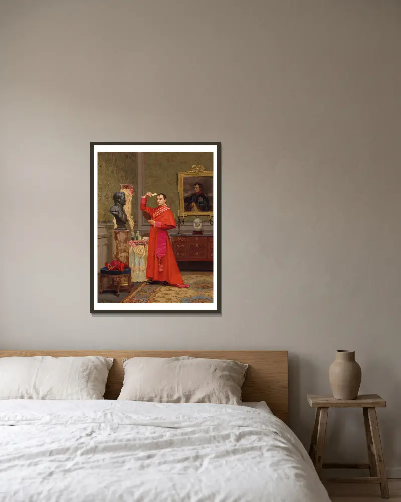 Srovnání, Jehan Georges Vibert v rámu na stěně