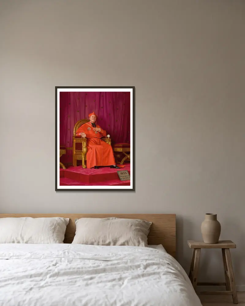 Kdybych byl králem, Jehan Georges Vibert v rámu na stěně