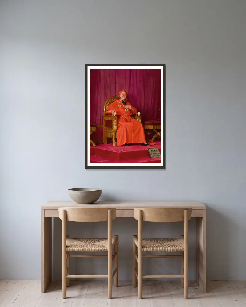 Kdybych byl králem, Jehan Georges Vibert v rámu na stěně