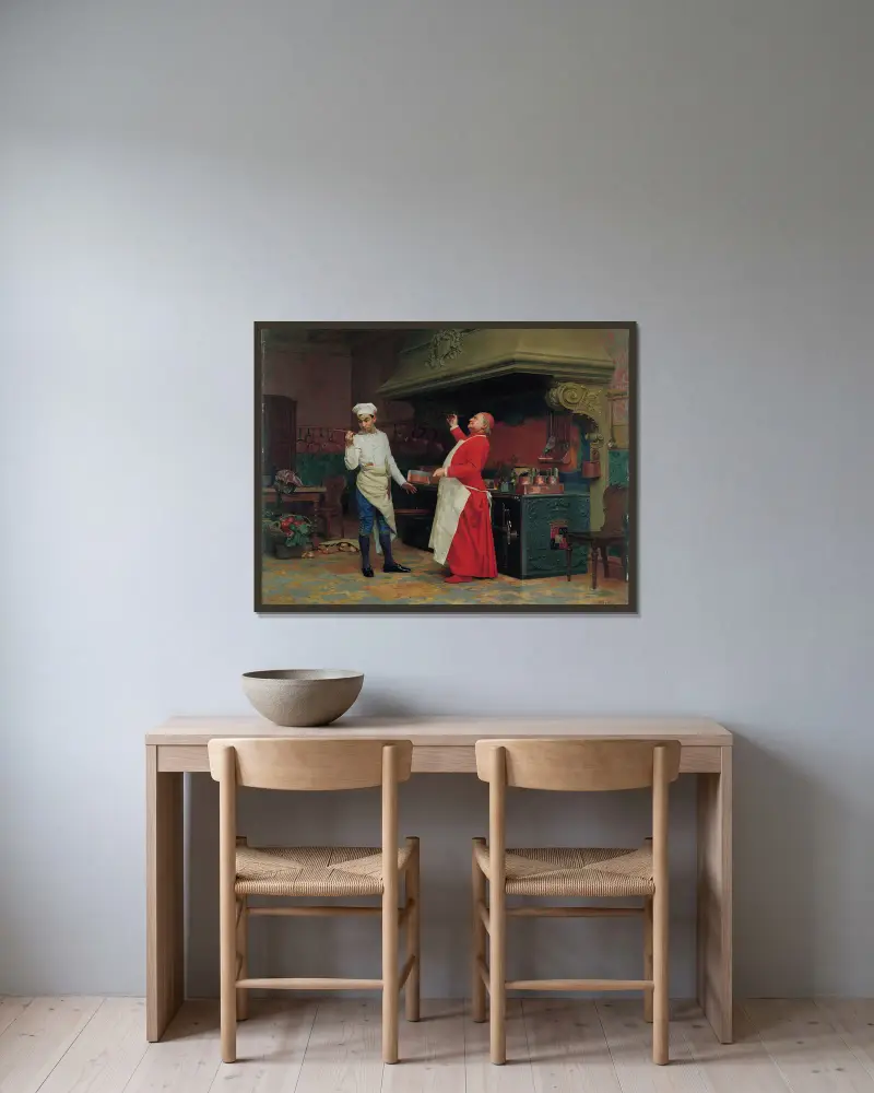 Cudowny sos, Jehan Georges Vibert w ramie na ścianie