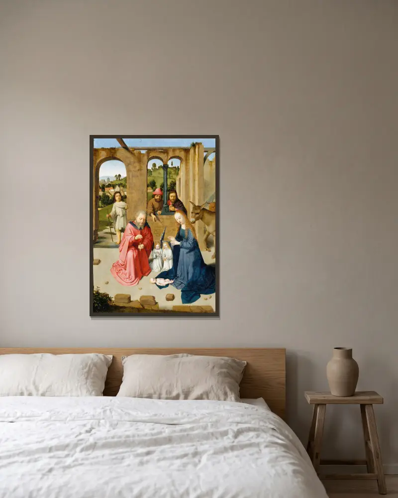 Narození Krista – Nr. 1, Gerard David v rámu na stěně