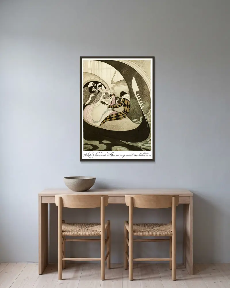 Na červených podpatcích, pl. 04, Gerda Wegener v rámu na stěně