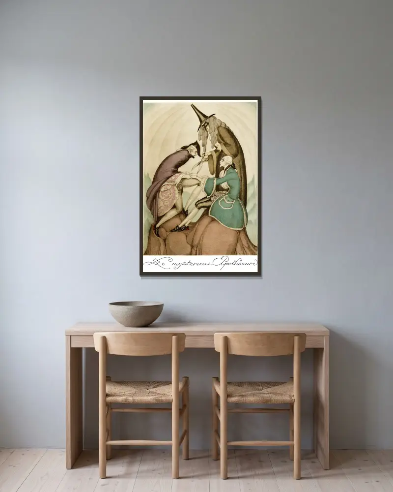 Sur talons rouges pl. 06, Gerda Wegener v rámu na stěně