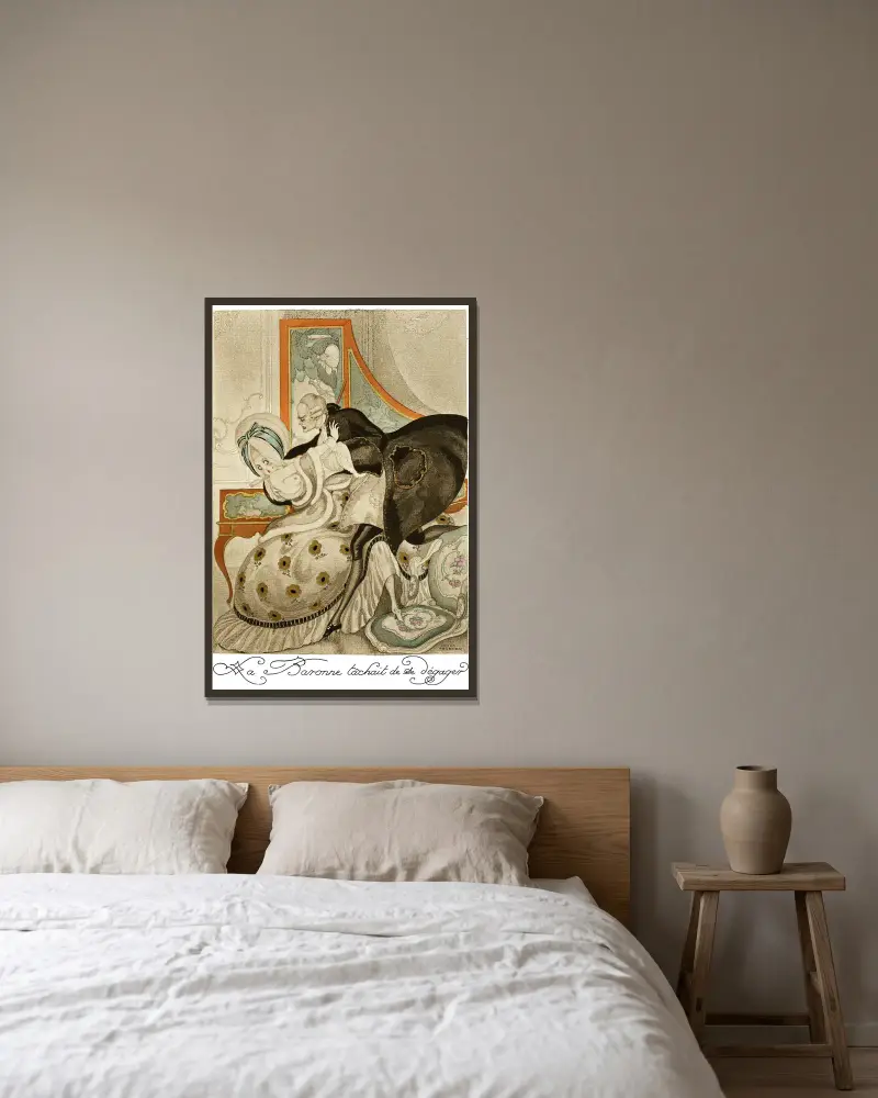 Na červených podpatcích, pl. 07, Gerda Wegener v rámu na stěně