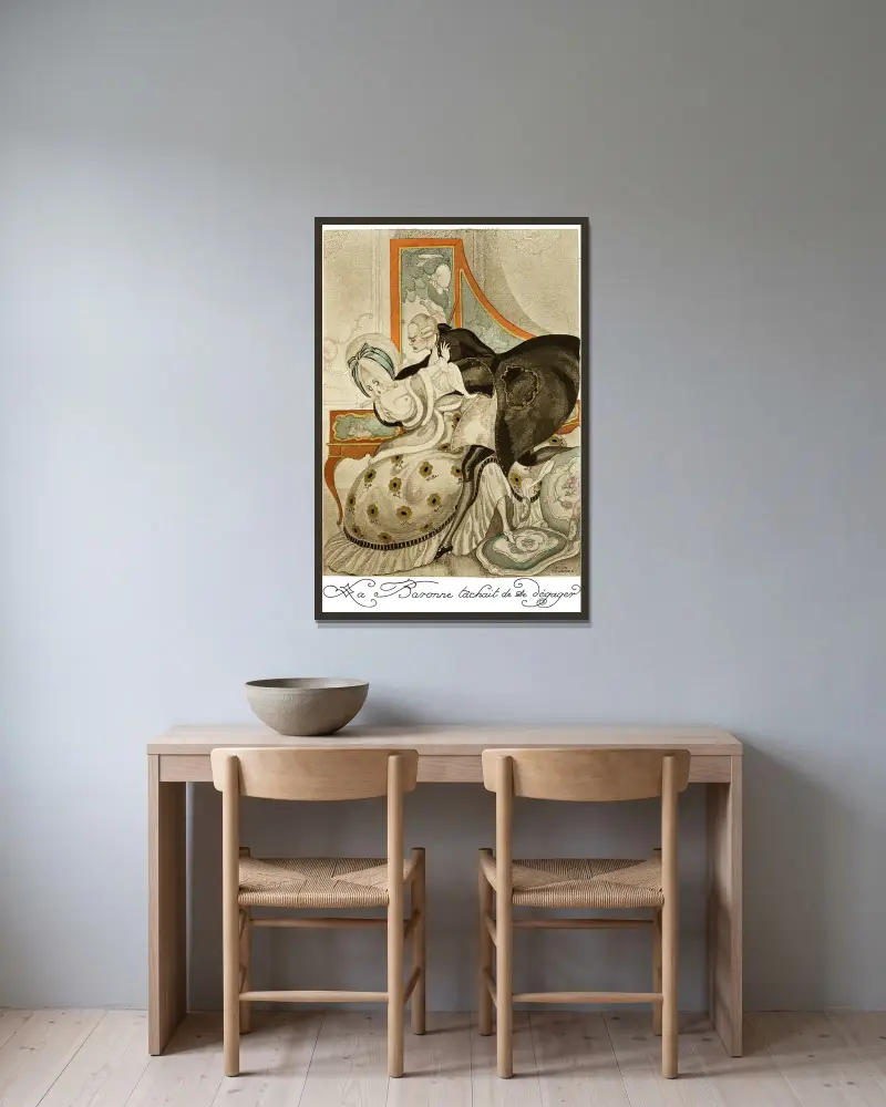 Na červených podpatcích, pl. 07, Gerda Wegener v rámu na stěně