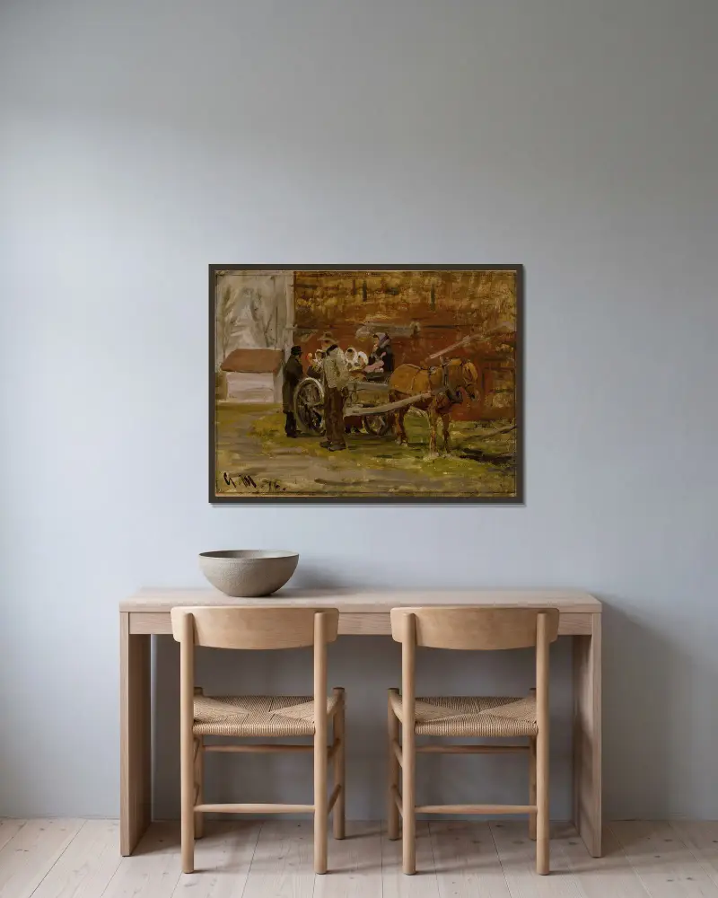 Jablková kára, Gerhard Munthe v rámu na stěně