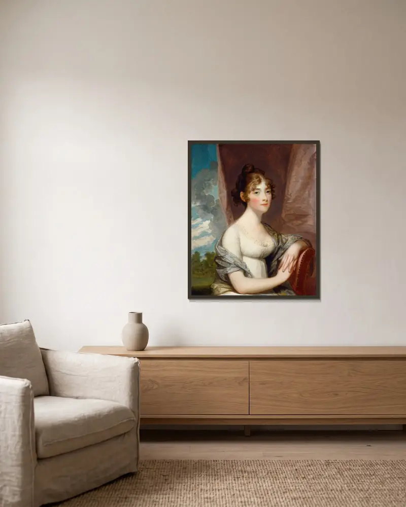 Ann Barry von Gilbert Stuart gerahmt an einer Wand