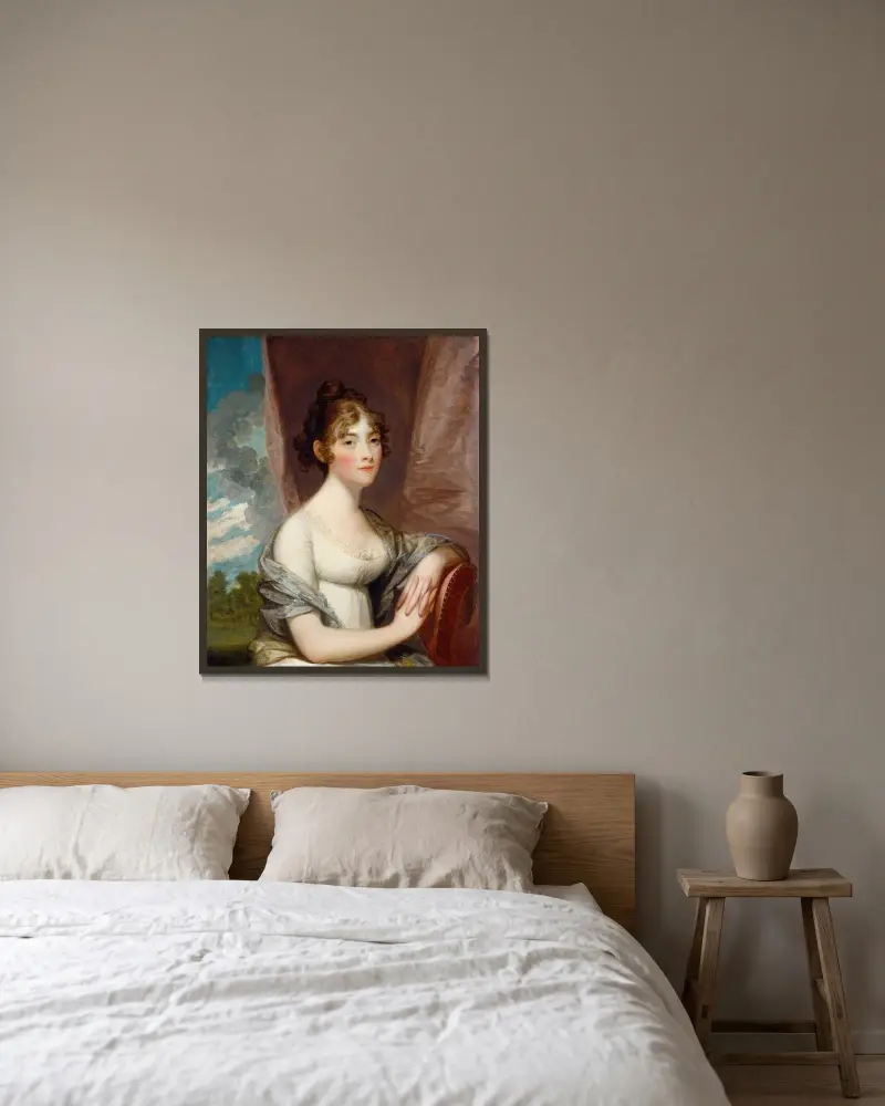 Ann Barry von Gilbert Stuart gerahmt an einer Wand