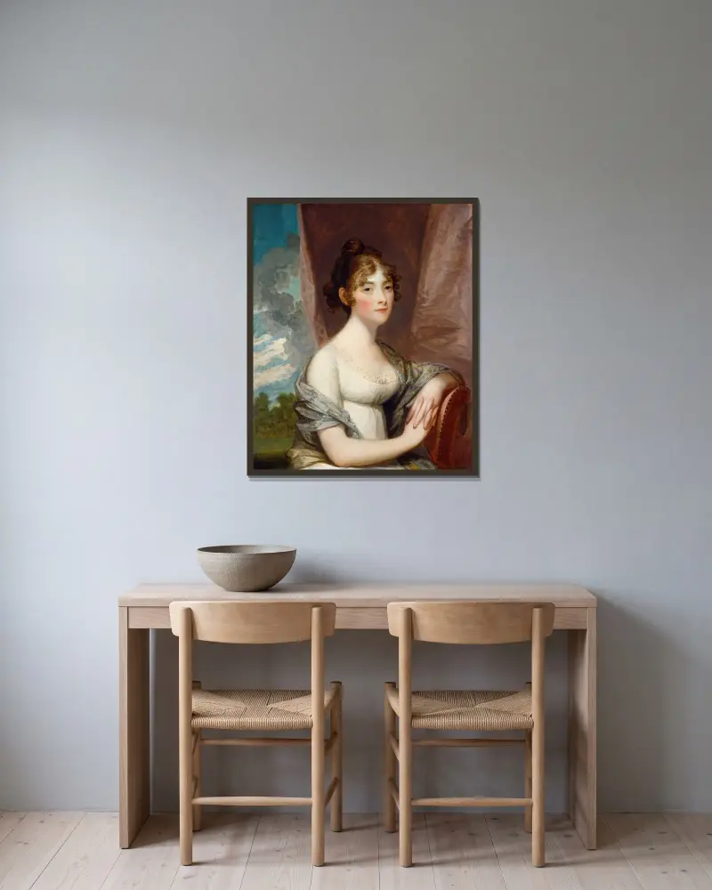 Ann Barry von Gilbert Stuart gerahmt an einer Wand