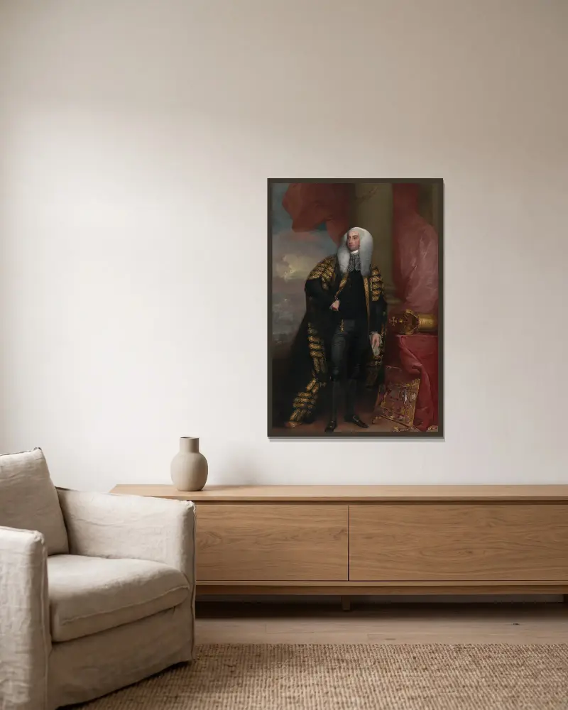 Baron FitzGibbon, Gilbert Stuart v rámu na stěně