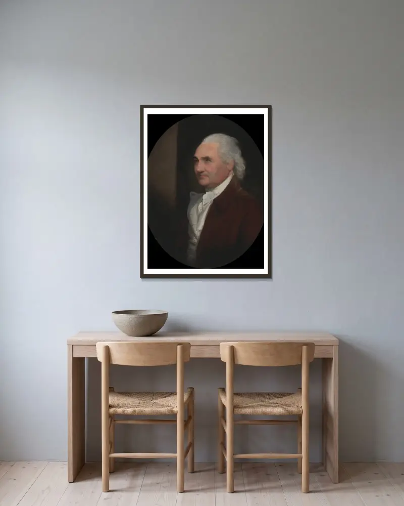 Oberst Isaac Barré von Gilbert Stuart gerahmt an einer Wand