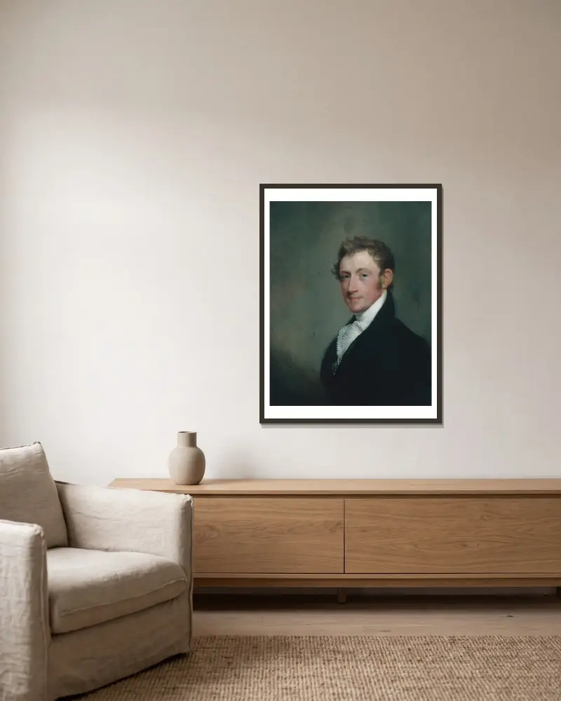 David Sears, Jr. von Gilbert Stuart gerahmt an einer Wand