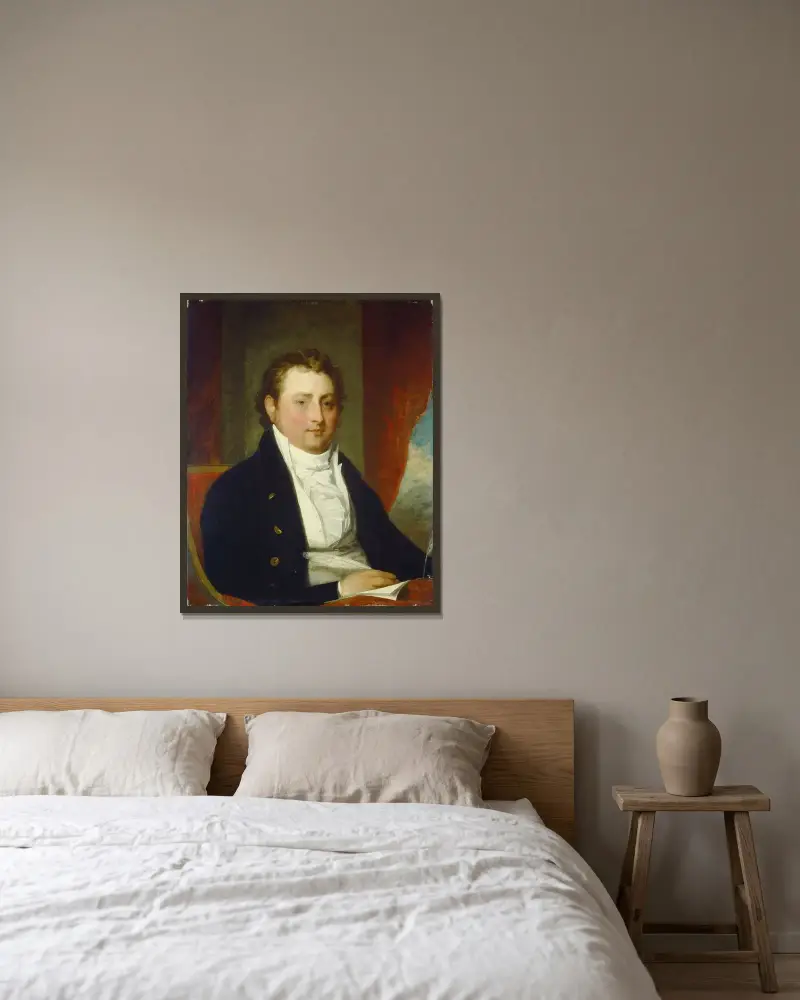 Edward Stow von Gilbert Stuart gerahmt an einer Wand