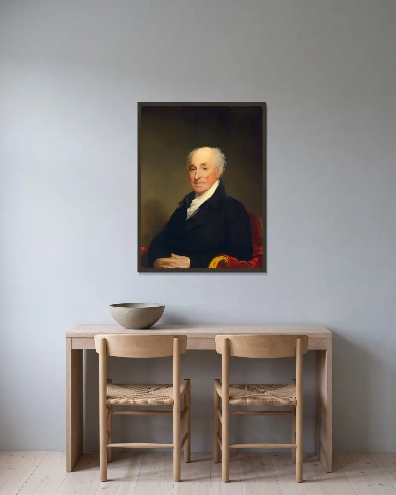 General Amasa Davis von Gilbert Stuart gerahmt an einer Wand