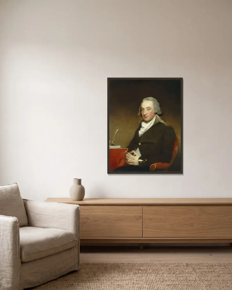 George Pollock av Gilbert Stuart inramad på en vägg