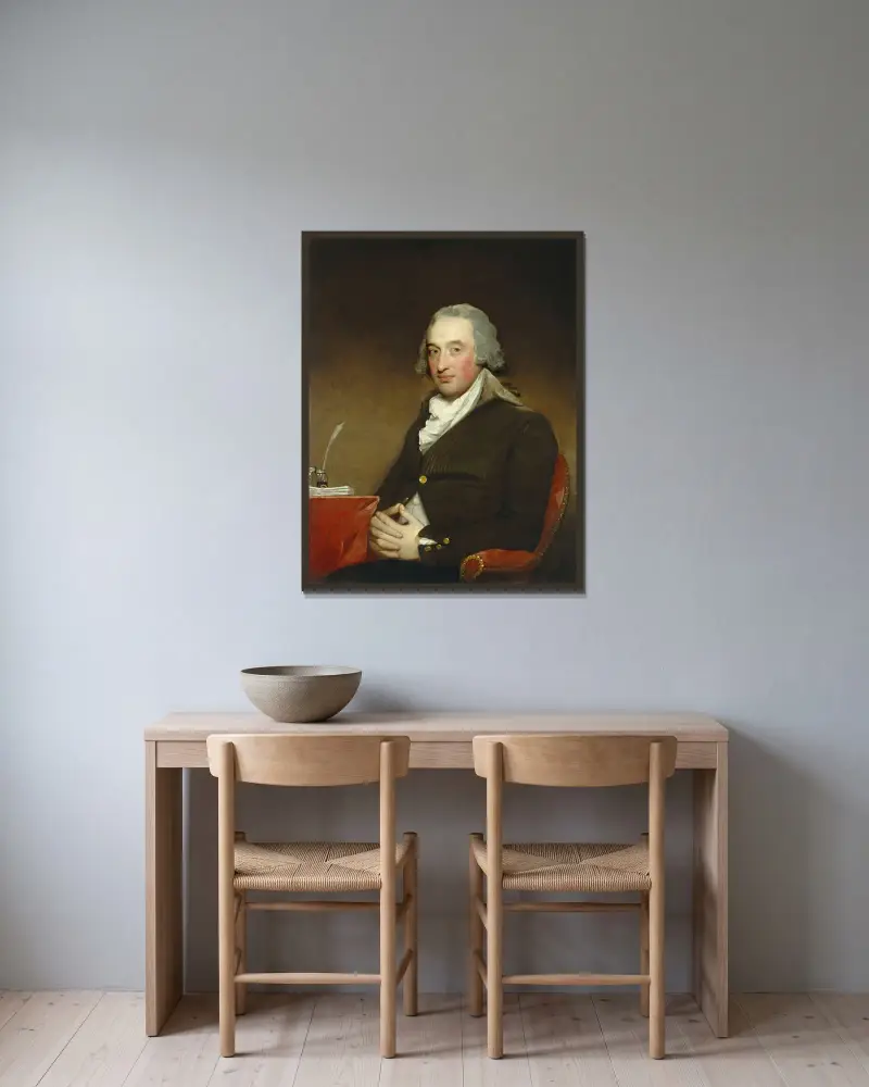 George Pollock av Gilbert Stuart inramad på en vägg