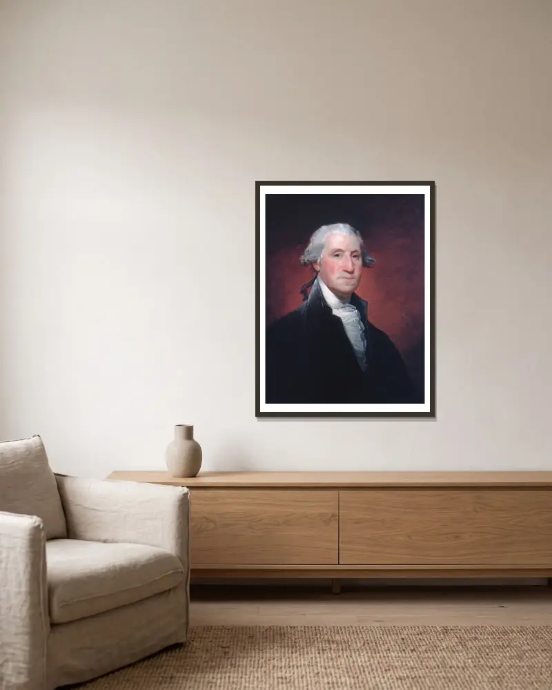 George Washington, 1798, Gilbert Stuart v rámu na stěně