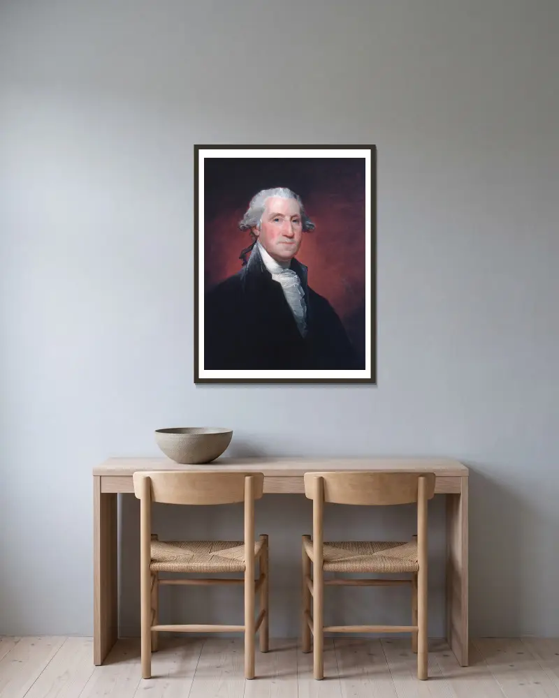 George Washington, 1798, Gilbert Stuart v rámu na stěně