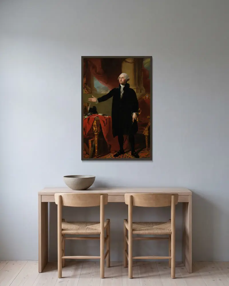 George Washington, 1797, Gilbert Stuart v rámu na stěně