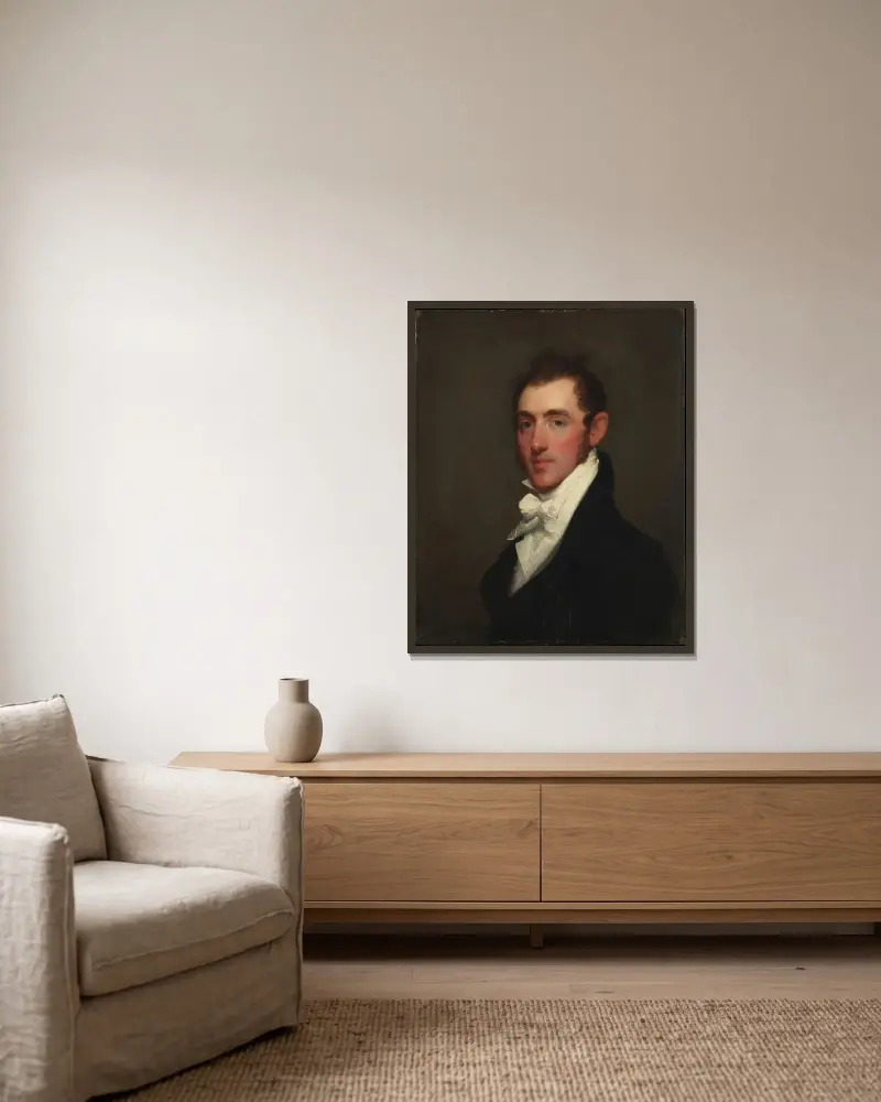 Henry Rice von Gilbert Stuart gerahmt an einer Wand
