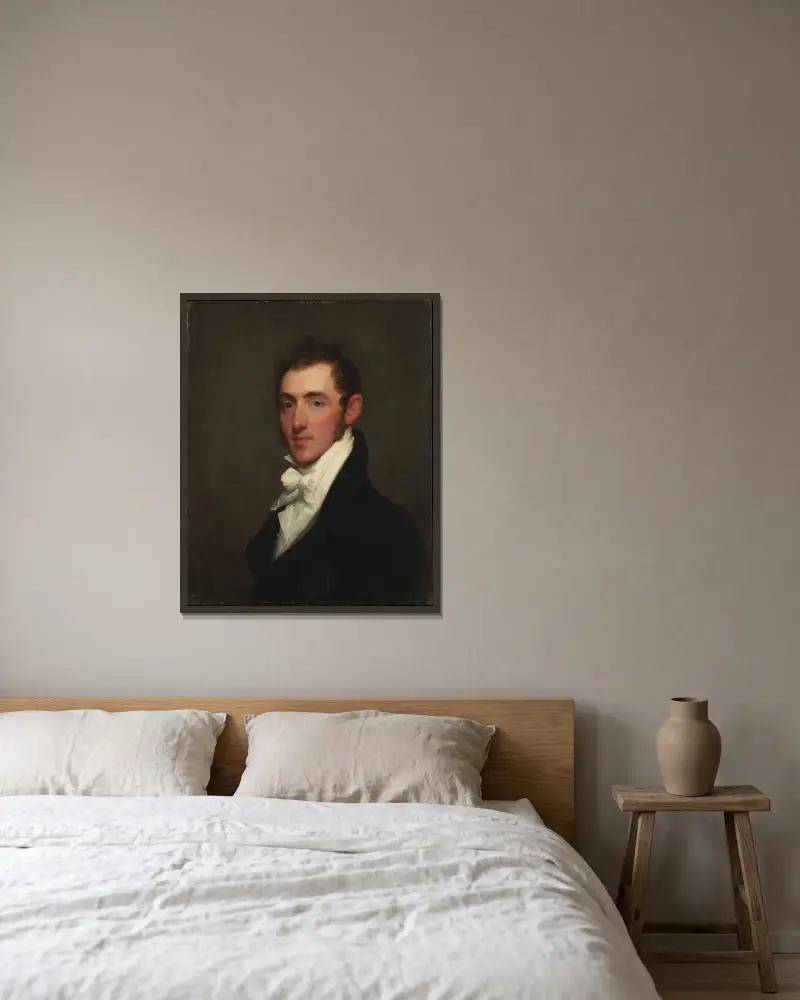Henry Rice von Gilbert Stuart gerahmt an einer Wand