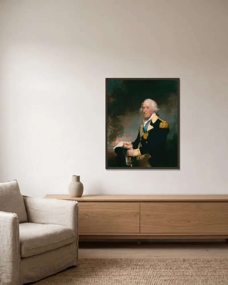 Horatio Gates von Gilbert Stuart gerahmt an einer Wand