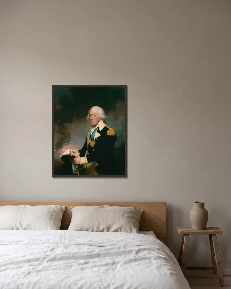 Horatio Gates von Gilbert Stuart gerahmt an einer Wand