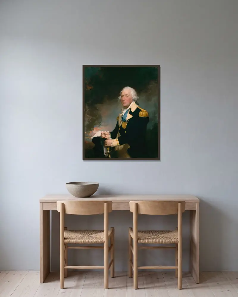 Horatio Gates von Gilbert Stuart gerahmt an einer Wand