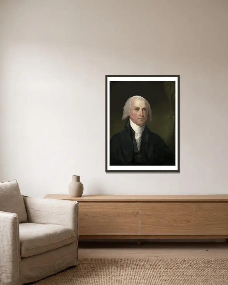 James Madison, Gilbert Stuart v rámu na stěně