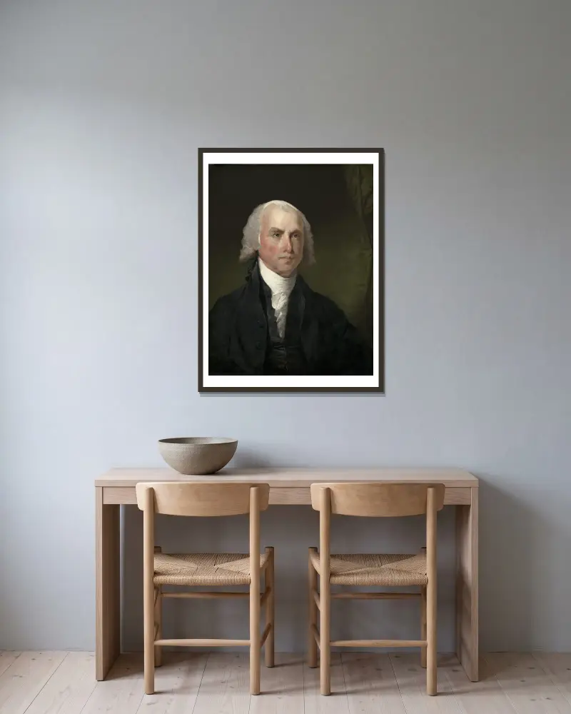 James Madison, Gilbert Stuart v rámu na stěně