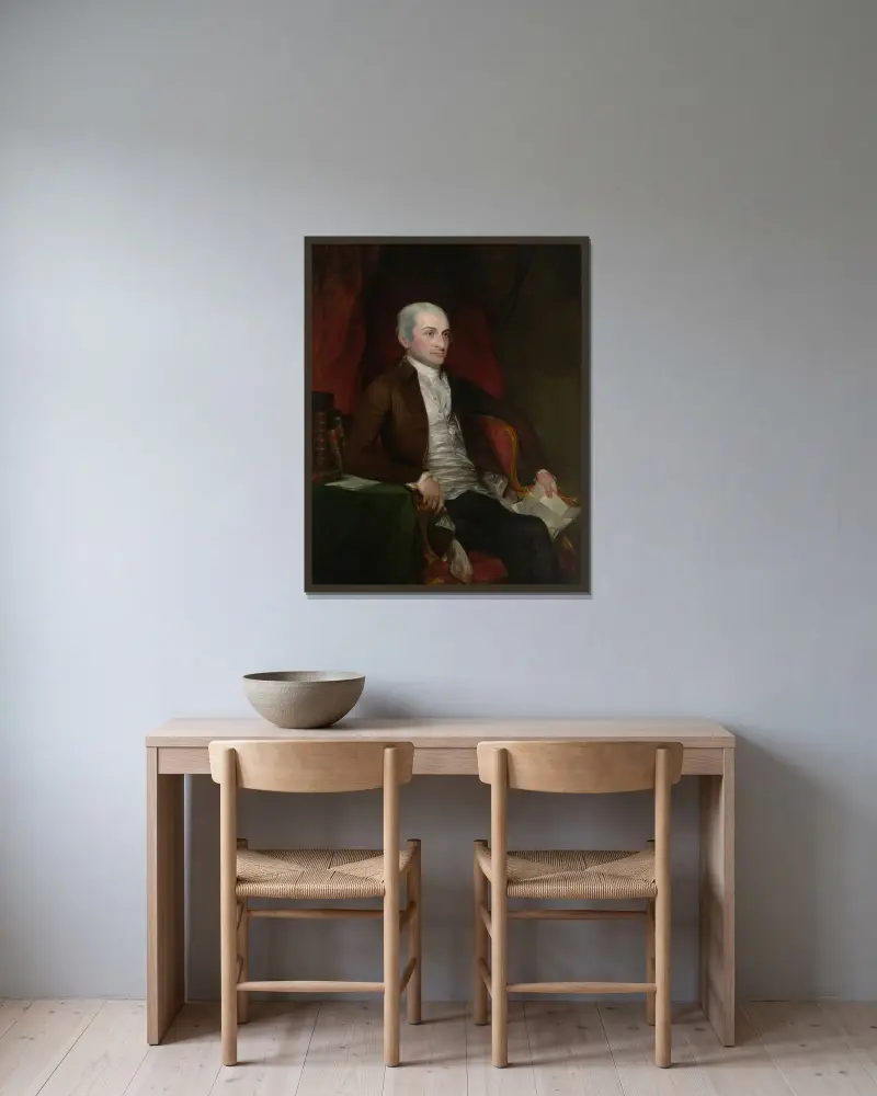 John Jay von Gilbert Stuart gerahmt an einer Wand