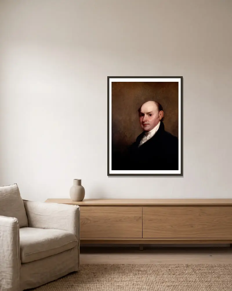 John Quincy Adams, Gilbert Stuart v rámu na stěně